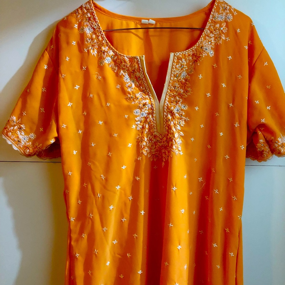 Beautiful Orange Indian Dress
